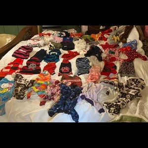 Size Small dog wardrobe. Over 50 pieces,